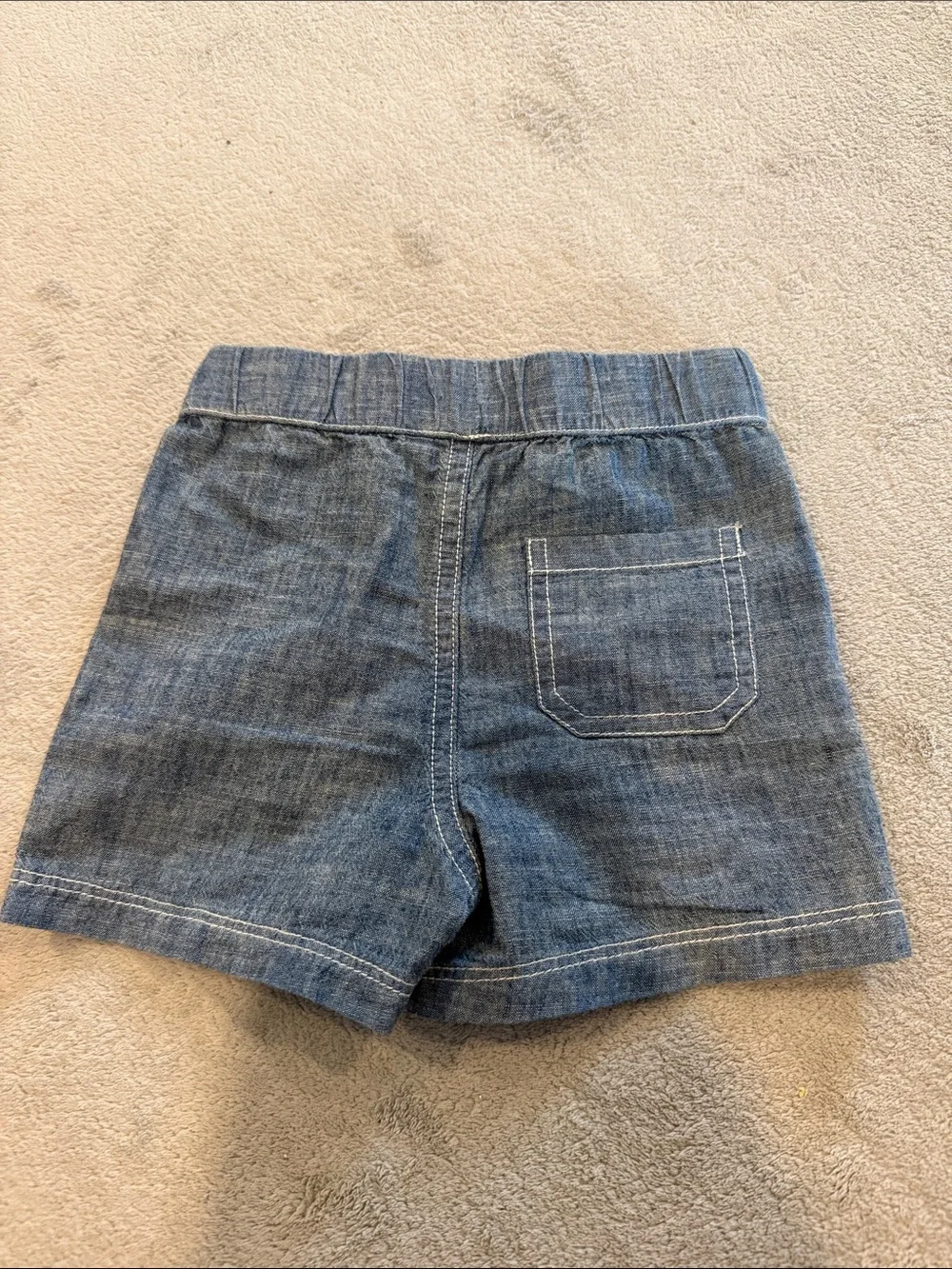 Ralph Lauren Chambray Baby Shorts in Blue